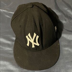 Black NY Logo Baseball Cap